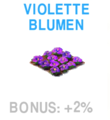 Violette Blumen        